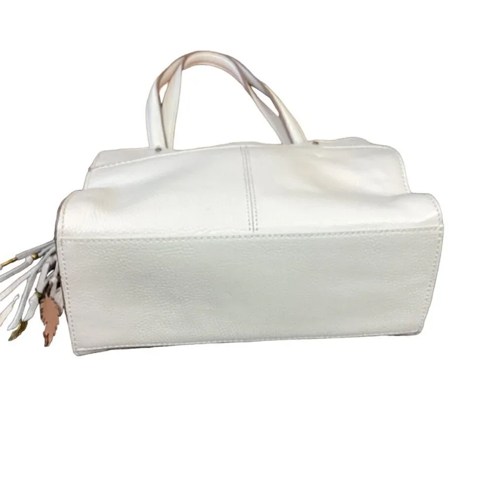 The Sak Alameda‎ Leather Satchel Sand with Dangle #207N
